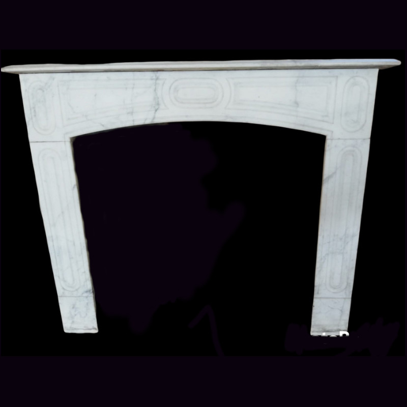 CORNICE DI CAMINO D'EPOCA IN MARMO 125X103